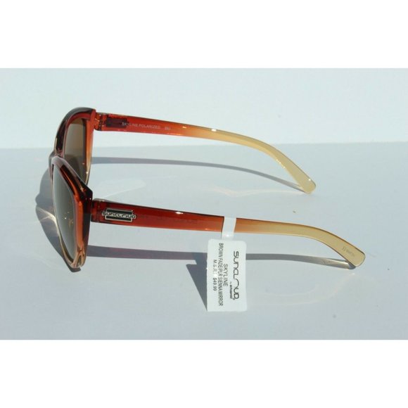 SUNCLOUD Skyline POLARIZED Womens Sunglasses Brown NEW